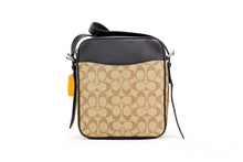 Load image into Gallery viewer, COACH Hudson 21 Signature Varsity Stripe Coated Canvas Crossbody Bag
