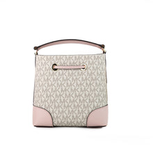 Load image into Gallery viewer, Michael Kors Mercer Small Powder Blush Multi PVC Bucket Crossbody Handbag Purse
