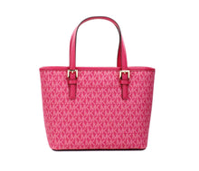 Load image into Gallery viewer, Michael Kors Jet Set PVC Leather XS Carryall Top Zip Tote Bag Purse
