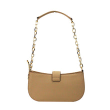 Load image into Gallery viewer, Michael Kors Carmen Small Camel Haircalf Pouchette Shoulder Crossbody Purse

