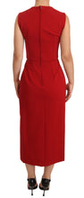 Load image into Gallery viewer, Dolce &amp; Gabbana Elegant Sweetheart Midi Dress in Red
