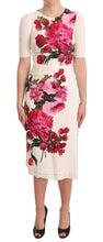 Load image into Gallery viewer, Dolce &amp; Gabbana Elegant Floral Midi Bodycon Dress
