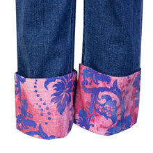 Load image into Gallery viewer, Versace Jeans Chic Cuffed Denim Pants with Printed Details
