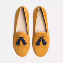 Load image into Gallery viewer, Charles Philip Suede Leather Tasseled Moccasins - Unisex Elegance
