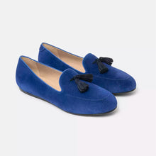 Load image into Gallery viewer, Charles Philip Chic Blue Suede Loafers for the Discerning Gentleman
