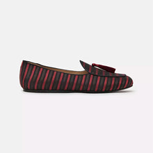 Load image into Gallery viewer, Charles Philip Elegant Pink Silk Loafers with Tassel Detail
