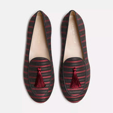 Load image into Gallery viewer, Charles Philip Elegant Pink Silk Loafers with Tassel Detail
