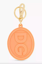 Load image into Gallery viewer, Dolce &amp; Gabbana Elegant Orange Keychain with Gold Hardware
