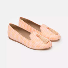 Load image into Gallery viewer, Charles Philip Elegant Pink Silk Alba Loafers
