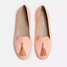 Load image into Gallery viewer, Charles Philip Elegant Pink Silk Alba Loafers
