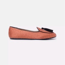 Load image into Gallery viewer, Charles Philip Velvet Tassel Moccasins in Vivid Orange
