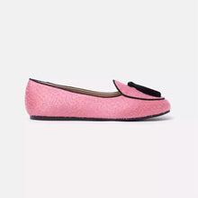 Load image into Gallery viewer, Charles Philip Elegant Pink Velvet Moccasins with Tassel Detail
