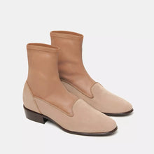 Load image into Gallery viewer, Charles Philip Elegant Suede Ankle Boots in Beige
