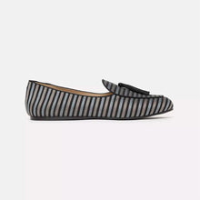 Load image into Gallery viewer, Charles Philip Silvie Camouflage Denim Loafers with Suede Tassel
