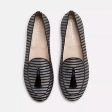 Load image into Gallery viewer, Charles Philip Silvie Camouflage Denim Loafers with Suede Tassel
