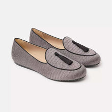 Load image into Gallery viewer, Charles Philip Elegant Textured Gray Slip-On Loafers
