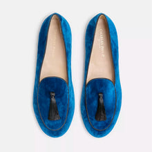 Load image into Gallery viewer, Charles Philip Elegant Silk Fabric Tasseled Loafers
