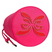 Load image into Gallery viewer, Ungaro Fuchsia Elegance Leather Bucket Bag
