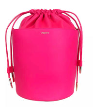 Load image into Gallery viewer, Ungaro Fuchsia Elegance Leather Bucket Bag
