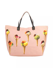 Load image into Gallery viewer, Dolce &amp; Gabbana Elegant Pink Cotton Shopper with Calfskin Accents
