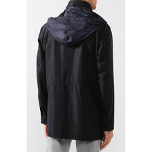 Load image into Gallery viewer, Dolce &amp; Gabbana Elegant Dark Blue Technical Fabric Coat
