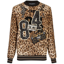 Load image into Gallery viewer, Dolce &amp; Gabbana Embellished Leopard Print Sweatshirt
