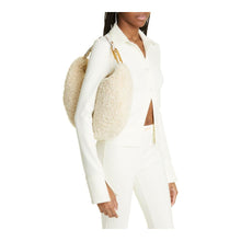 Load image into Gallery viewer, Off-White Cream Shearling Wool Chic Shoulder Bag
