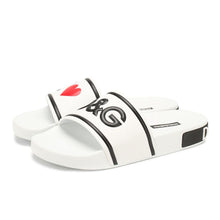 Load image into Gallery viewer, Dolce &amp; Gabbana Elegant White Rubber Slides for Everyday Comfort
