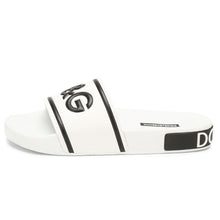 Load image into Gallery viewer, Dolce &amp; Gabbana Elegant White Rubber Slides for Everyday Comfort
