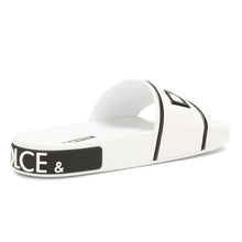 Load image into Gallery viewer, Dolce &amp; Gabbana Elegant White Rubber Slides for Everyday Comfort
