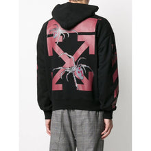 Load image into Gallery viewer, Off-White Arachno Oversized Hooded Sweatshirt in Black
