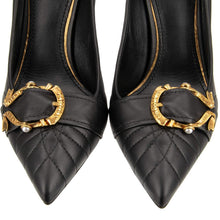 Load image into Gallery viewer, Dolce &amp; Gabbana Elegant Buckle Leather Pumps in Black
