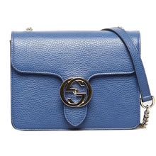 Load image into Gallery viewer, Gucci Elegant Cobalt Blue Leather Shoulder Bag
