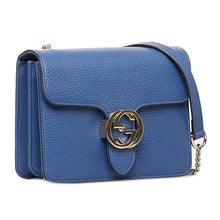 Load image into Gallery viewer, Gucci Elegant Cobalt Blue Leather Shoulder Bag
