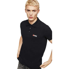 Load image into Gallery viewer, Diesel Sleek Black Cotton Polo with Contrast Logo
