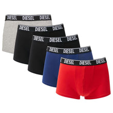 Load image into Gallery viewer, Diesel Essential Stretch Cotton Boxer Shorts Quintet
