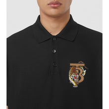 Load image into Gallery viewer, Burberry Elegant Black Cotton Polo Shirt
