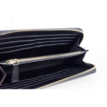 Load image into Gallery viewer, Ungaro Elegant Leather Zippered Wallet in Classic Black
