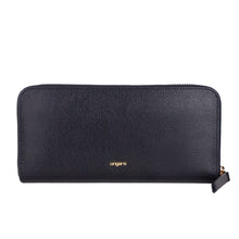 Load image into Gallery viewer, Ungaro Elegant Leather Zippered Wallet in Classic Black
