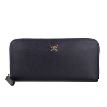 Load image into Gallery viewer, Ungaro Elegant Leather Zippered Wallet in Classic Black
