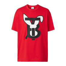 Load image into Gallery viewer, Burberry Chic Contrasting Print Cotton Tee
