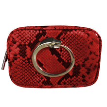 Load image into Gallery viewer, Cavalli Class Chic Python-Print Calfskin Clutch
