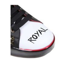 Load image into Gallery viewer, Dolce &amp; Gabbana Elegant Leather Sneakers with Rhinestone Hearts
