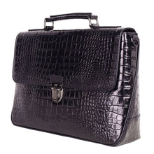 Load image into Gallery viewer, Cavalli Class Elegant Python-Print Calfskin Briefcase
