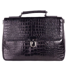 Load image into Gallery viewer, Cavalli Class Elegant Python-Print Calfskin Briefcase
