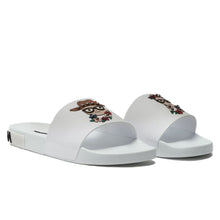 Load image into Gallery viewer, Dolce &amp; Gabbana Elegant White Calfskin Rubber Slippers
