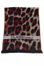 Load image into Gallery viewer, Cavalli Class Burgundy Animalier Fantasy Logo Scarf
