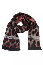 Load image into Gallery viewer, Cavalli Class Burgundy Animalier Fantasy Logo Scarf
