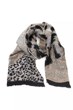 Load image into Gallery viewer, Cavalli Class Chic Animalier Wool-Blend Scarf
