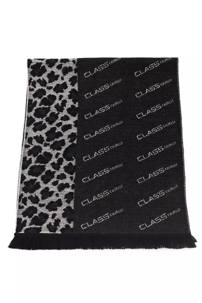 Cavalli Class Elegant Animalier Fantasy Logo Scarf